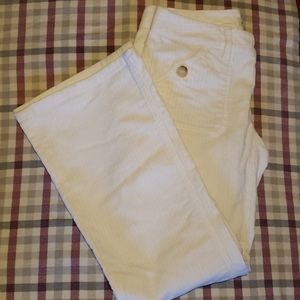 Banana Republic white Corduroy boot cut pants